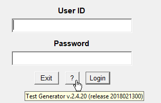 test generator version and release